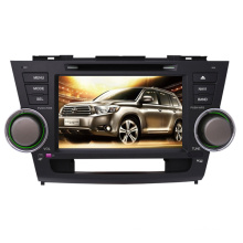 2DIN автомобильный DVD-плеер, пригодный для Toyota высокого Lander Highlander 2008-2014 гг с радио Bluetooth стерео TV GPS навигационной системы